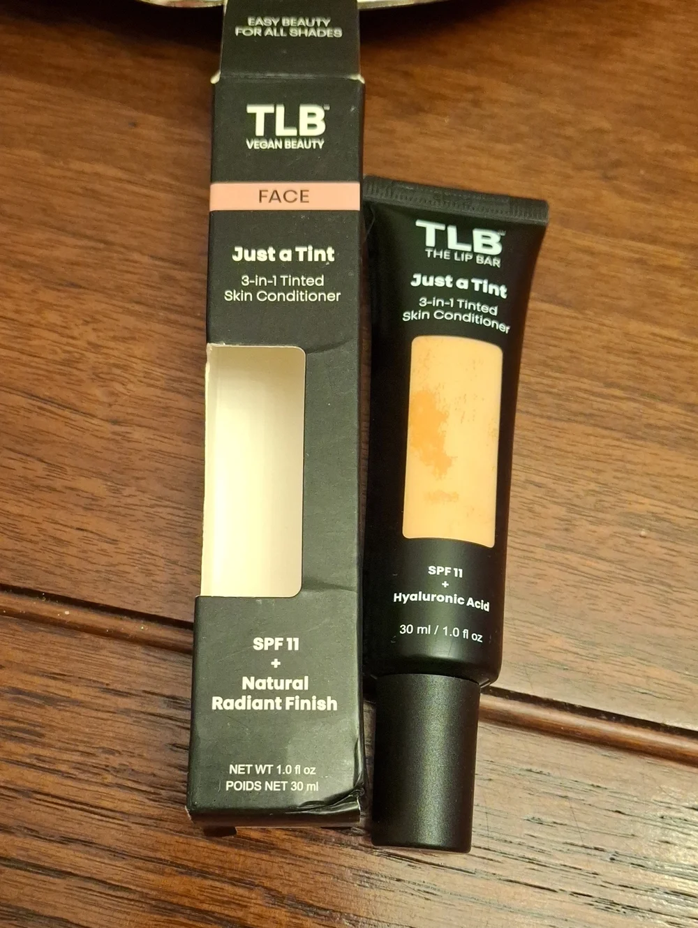 TLB Vegan Beauty Just a Tint 3-in-1 Tinted Skin SPF 11 Conditioner Chai Tea 30ml